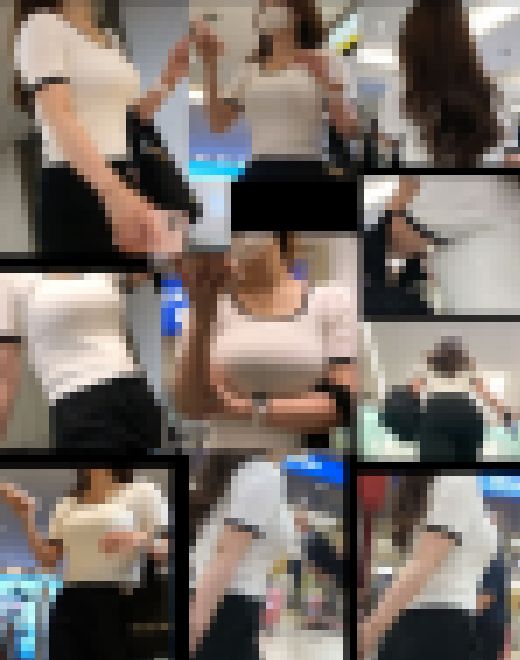 【通スピ＆スロー】ピチピチ夏の着衣巨乳様、お尻も最高だった！　サンプル画像1