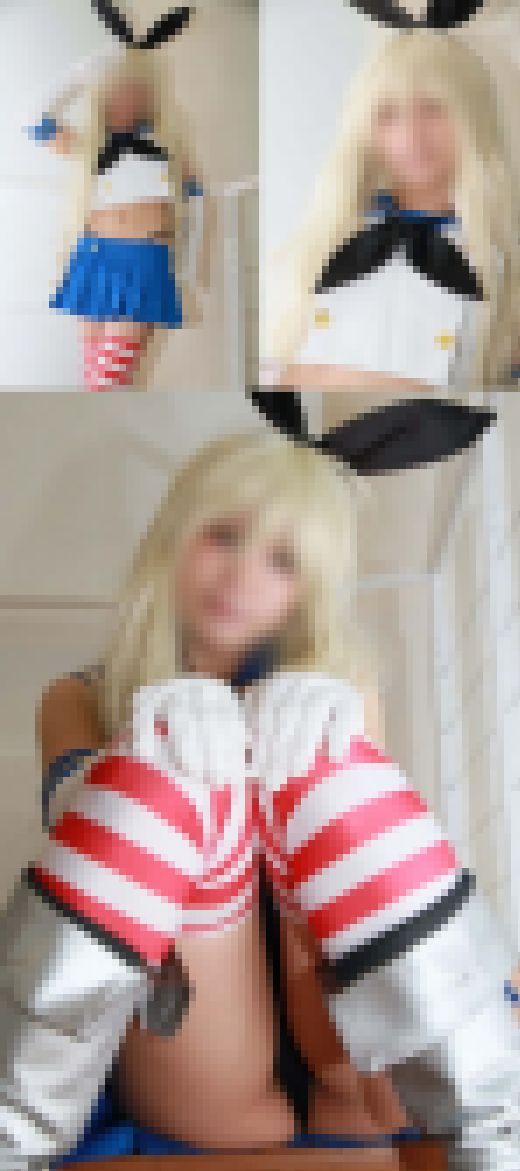 【写真】ムチムチヒップと太ももが魅惑的な女子大生の島風コスプレイヤー vol.1 高画質250枚! サンプル画像1