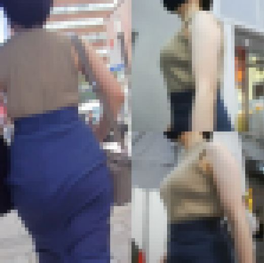 ノースリーブニットの揺れ乳お姉さん(おまけ有) サンプル画像3