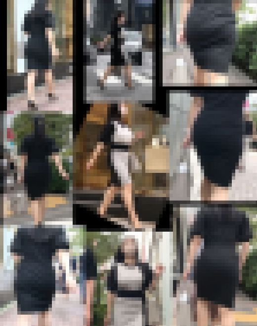 【通スピ＆スロー】街のオスにチェックされまくりの、着衣お尻（巨乳）様をロックオン！　サンプル画像1