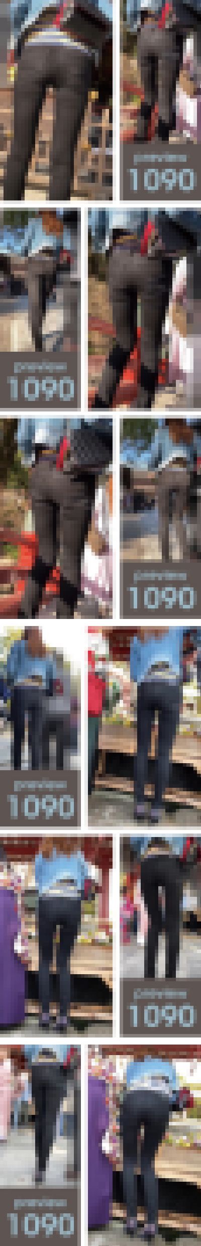 【1090】まさに尻神様の天候操作!極上黒パンmeets順光!ピチピチ黒スキニーパンツ女子(後編) サンプル画像1