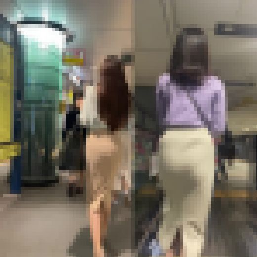 【スカート】これからショッピングなお姉さんタイトスカートとニットスカート(2人分) サンプル画像1