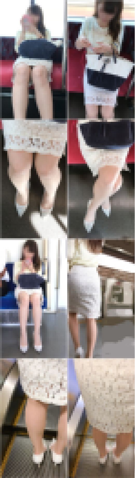 真のセレブ美女のスト越し白パンティ【音有り】　サンプル画像1