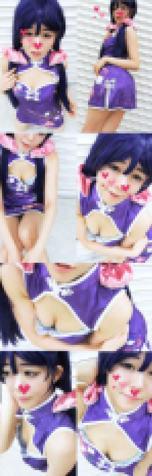 【胸ちらレイヤー】前屈みポーズで乳首が見えちゃったティファレイヤー サンプル画像3