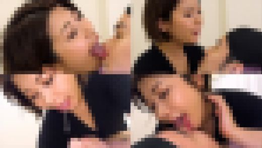 【舌フェチ唾フェチ】推川ゆうりのエロ長い舌でリクエスト顔舐め サンプル画像1