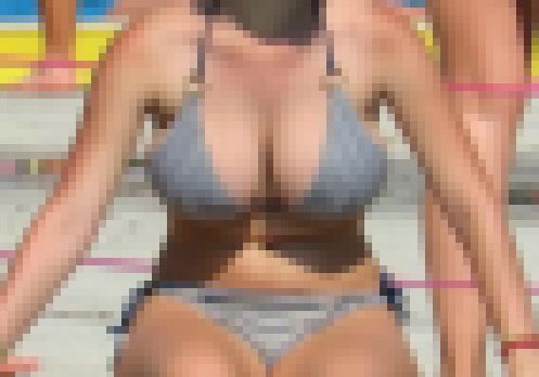 【フルHD】プールの腰のくびれと爆乳ナチュラル巨乳さん サンプル画像3