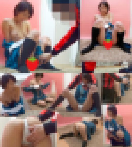 人パンチラ in 自宅で個人撮影会 vol.090 欅●☆サイレントマ●ョリティー風コスチューム素人Jモデル まりかちゃん　サンプル画像1