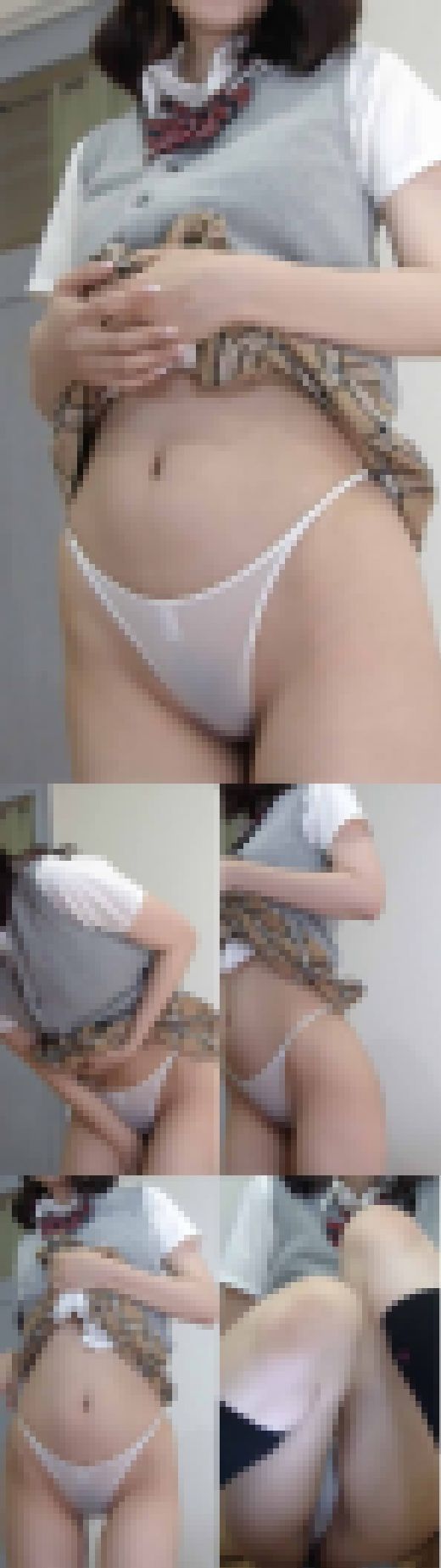 【フェチ動画】極薄パンティにうっすら沁みを作る170cmオーバーの超絶美脚の女子大生 サンプル画像1