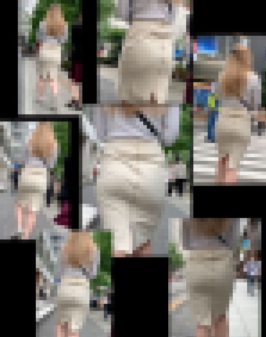 【通スピ＆スロー】タイトスカートがパツパツな着衣お尻様を激しくロックオン！　サンプル画像1