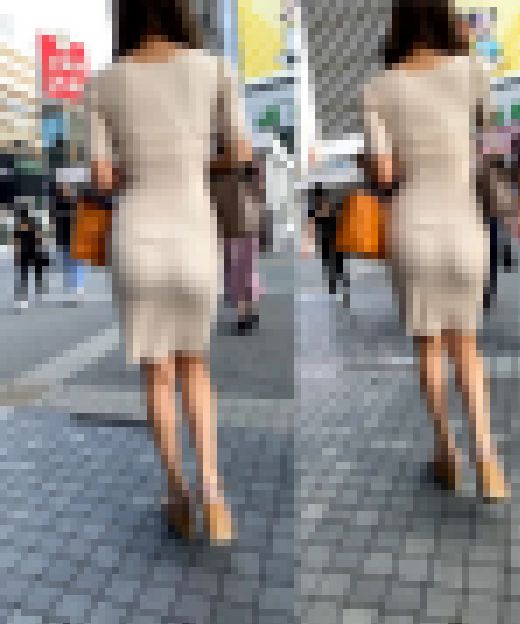 【ニットワンピ】（透け？）モデル体型のギャル系お姉さん＋オマケ　サンプル画像1