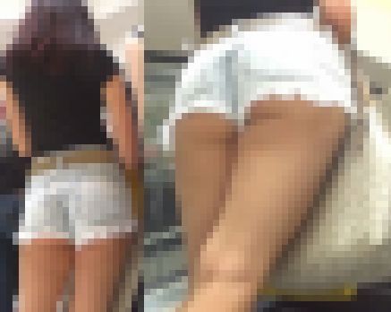 【フルHD】街の強烈なハミ尻6!デカ尻美人 サンプル画像2