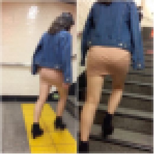 《◆最終値下げ◆》　【刺激的！ズリ上がりを元に戻す姿が目に焼きつくエロいファッションのGAL】　サンプル画像1