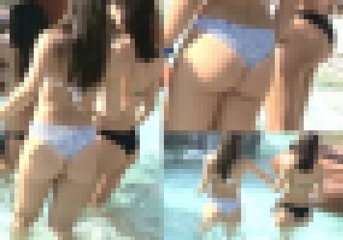 【フルHD】プールでお尻に食い込んだビキニ尻　サンプル画像1