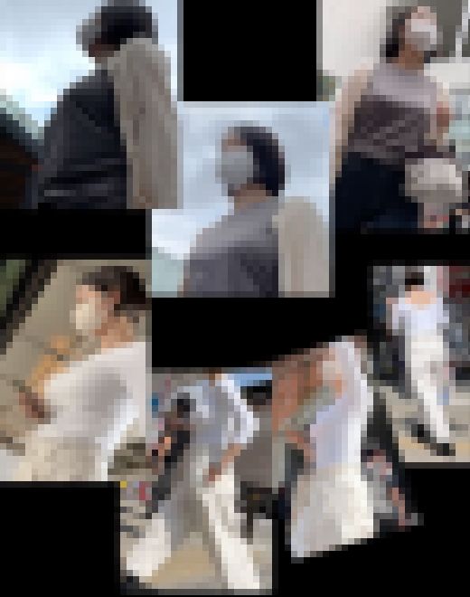 【通スピ＆スロー】お椀型のキレイな着衣巨乳様と、全員真っ白な美人着衣巨乳様のコラボ！　サンプル画像1