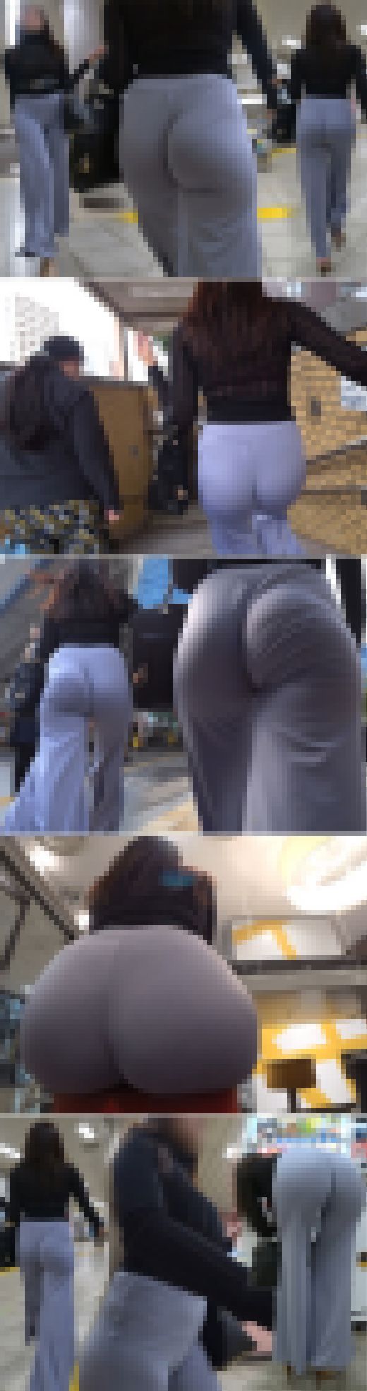 【超高画質】きたぁ…爆尻フレアパンツの狂乱ヒップ！！肉々しいデカ尻をブリンブリン揺らしマ〇筋露見の変態ホステス！　サンプル画像3