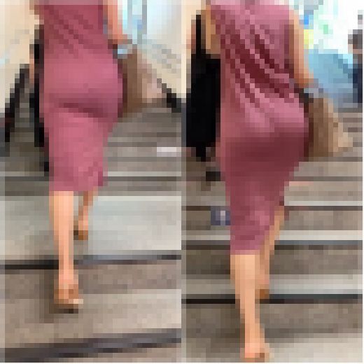 《Part3・淑女のデカ尻》 No.2008【ほぼ、お尻が浮き出ているマキシ丈ワンピース】　サンプル画像2