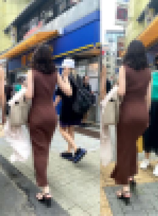 【ニットワンピ】細ウエストから良いお尻へライン素晴らしいお姉さん　サンプル画像2