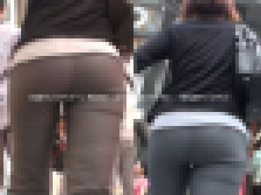 ★【パンティーのシルエットが透ける薄生地グレーパンツ】★PS MOVIE STYLISH-FH 93　サンプル画像2