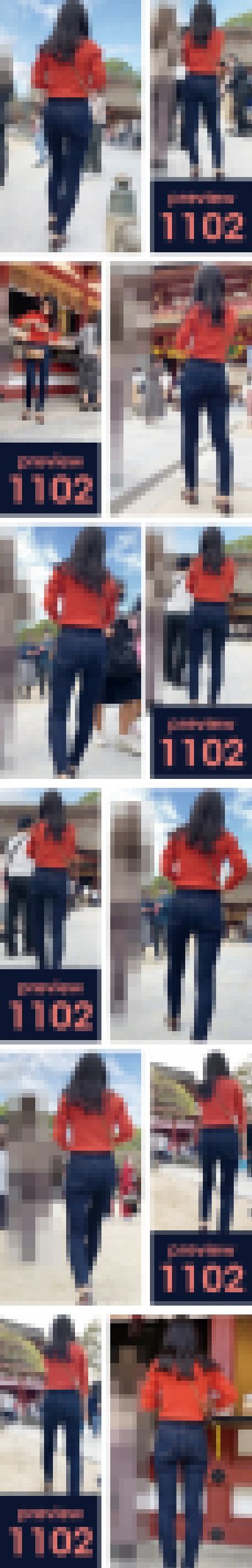 【1102】「そんなに強く挟んだら…で…出ちゃう!」…ってペットボトルの水がなっ!ピチピチスキニージーンズ女子 サンプル画像2