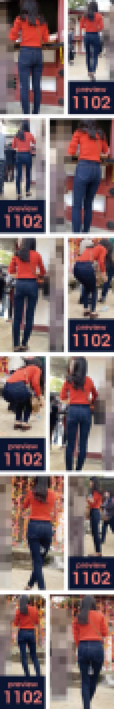 【1102】「そんなに強く挟んだら…で…出ちゃう!」…ってペットボトルの水がなっ!ピチピチスキニージーンズ女子 サンプル画像3