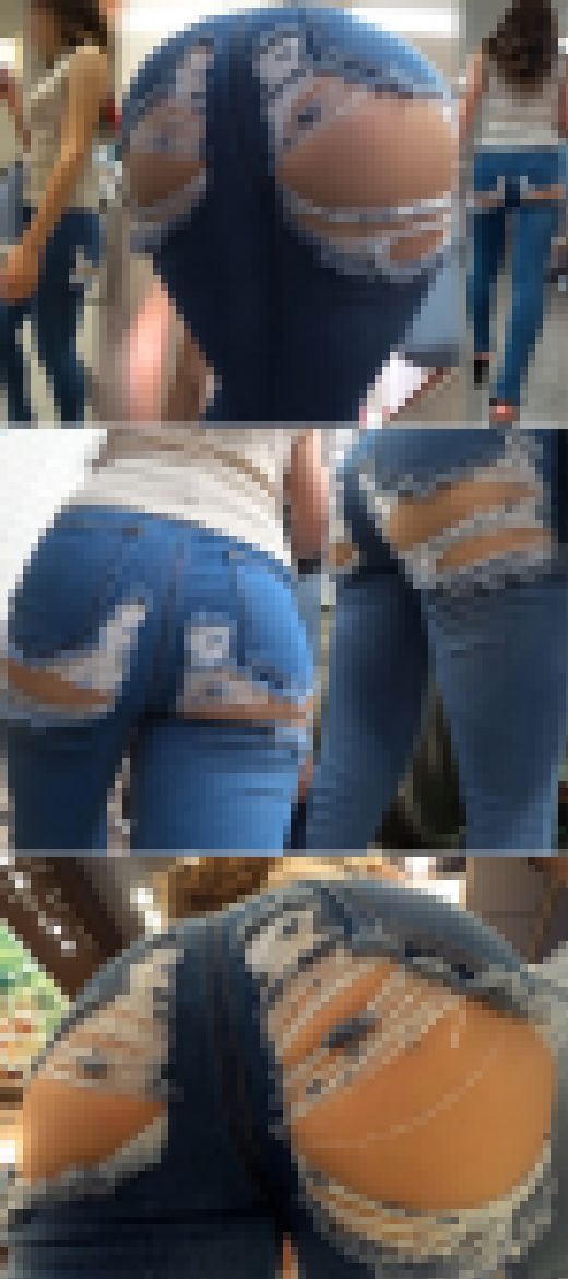 【フルHD 高画質】最先端のエロジーンズ！？さり気なくセクシーに履きこなす美人ギャルが凄い！！　サンプル画像3