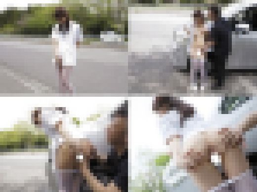 【恥ずかしい露出】歯科衛生士の美女にSAや高速道路で限界露出させた【個撮】　サンプル画像3