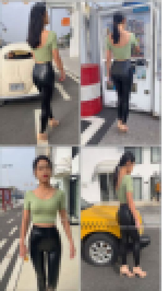 プレミア4K 皮レギンス超絶美人!①めちゃエロボディです サンプル画像2