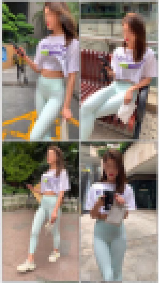 2K動画 ミントグリーンレギンス1 妖艶の腰つき サンプル画像1