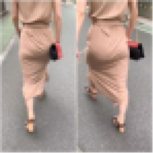 《★番外編★》 No.2075【歩くリブニットワンピースのお尻】　サンプル画像1