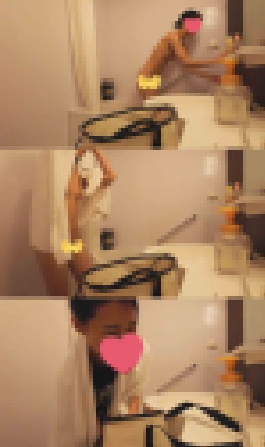 「東○奈○」合宿先にて極太ディルドで立ちバックする清楚淫乱J○　サンプル画像3