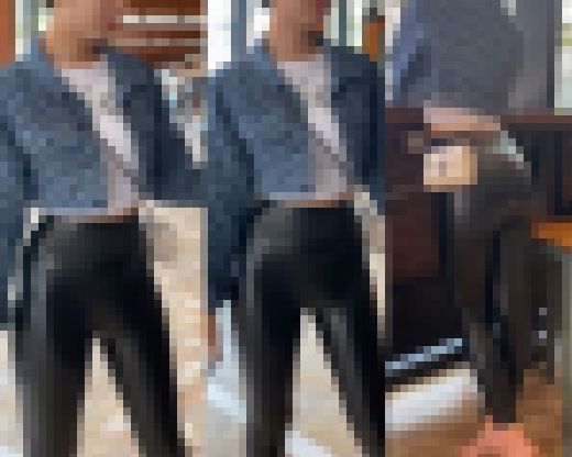 フルHD 人気のスキニージーンズ美人が皮レギンスで登場！パート２　ハメたくなる尻！尻を振りながら歩くさまは圧巻です！　サンプル画像1