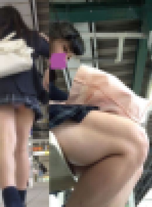 むっちむち美少女Kのエグすぎる鳥肌生脚をねっとり撮影…♥　サンプル画像1