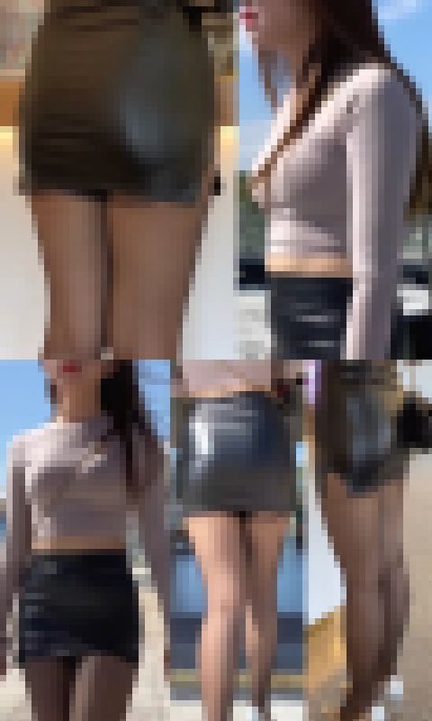 高画質 ミニスカずり上がりの黒パンスト肉尻美脚　サンプル画像2
