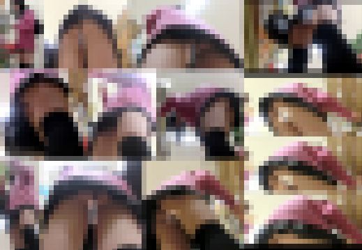 【完全版】極小Tバックからハミ出るアソコが卑猥な丸見えパンチラSP！ Tバックニーハイミニスカ女子盗撮動画　サンプル画像1