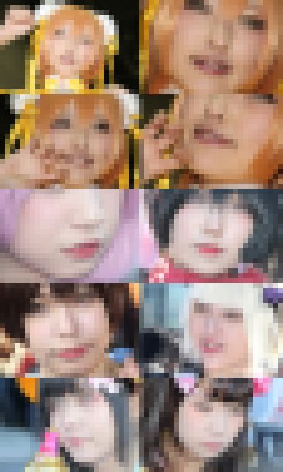 【セット販売】コスプレイヤーの顔面アップ022~024　サンプル画像1