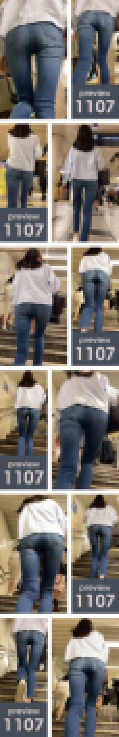 【1107】くぅ～！シーアソイホーツーケーカイデークロッチチャイチー！（呪文ぢゃないよ）ピチピチスキニージーンズ女子　サンプル画像1