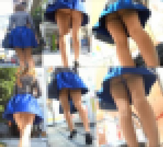 ❦~スカートがふんわり過ぎてwww抑えても無意味状態のお姉さんのパンチラを盗撮!!~❦ サンプル画像2