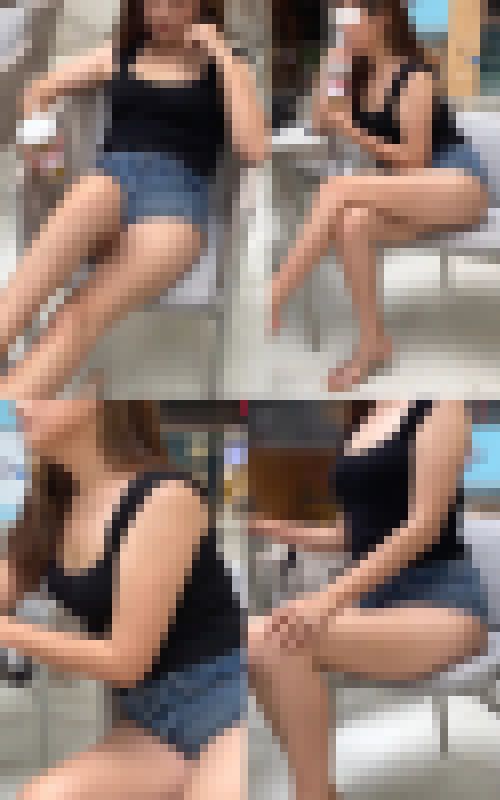 【フルHD】Vol2 肉厚デカ尻美人 胸チラとハミ尻 サンプル画像1