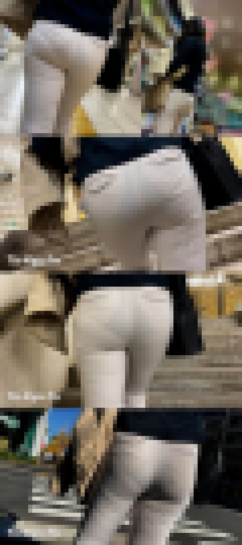 【高画質フルHD】爆尻スケスケ白パンOL① サンプル画像1