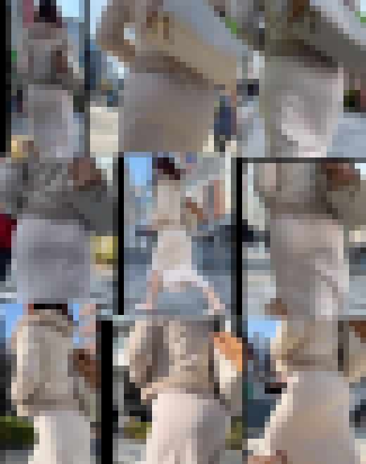 【通スピ＆スロー】パンプスサンダルでペタペタと歩く着衣お尻様に一目惚れ！　サンプル画像1