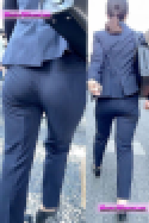 OL143☆堪らないムチムチパンツスーツ！素晴らしい尻肉造形美！Pラインとクロッチに大興奮^ ^　サンプル画像2