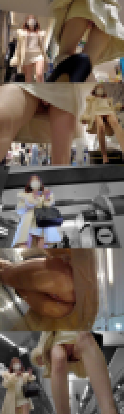 【高精細フルHD】White&White GALのピンクパンティー！スケルトンチェアとデンジャラスなワレメ！　～椅子下の世界～　サンプル画像2