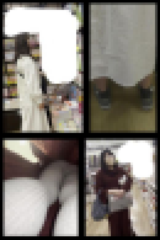 【 スマホで逆さ撮り131】美人お姉さんのスカート内ゲット タイツと生足の二刀流お届け 2カメ撮影【2名収録】 サンプル画像2