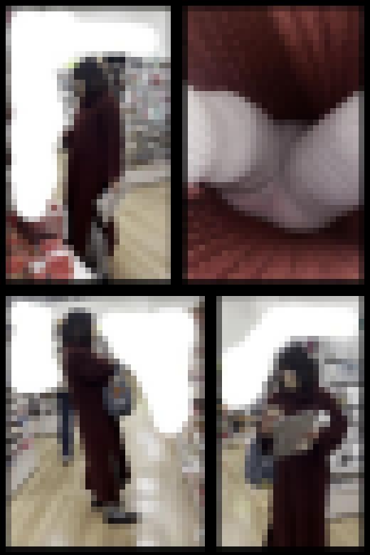 【 スマホで逆さ撮り131】美人お姉さんのスカート内ゲット タイツと生足の二刀流お届け 2カメ撮影【2名収録】 サンプル画像3