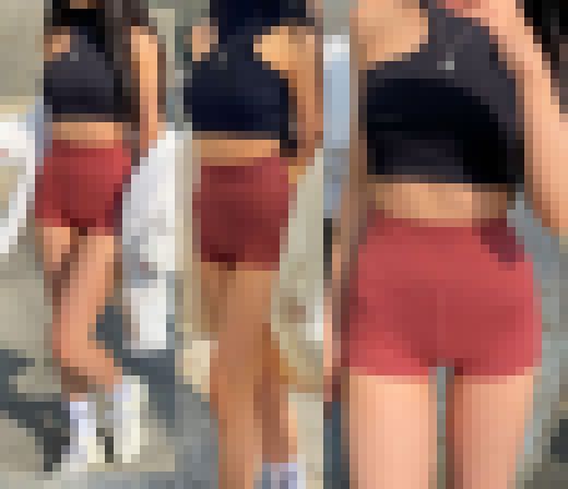 長編12分！高画質　エロイ赤ピタパンのお姉さん１ 尻と脚が自慢です　サンプル画像1