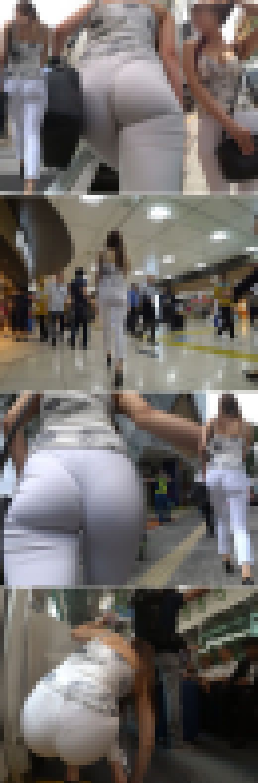 【超高画質】《前編》スライムヒップ＆オッパイのシンクロ美女！卑猥に蠢く尻肉と完熟パイ乳でサラリーマンも元気ハツラツ！！　サンプル画像1