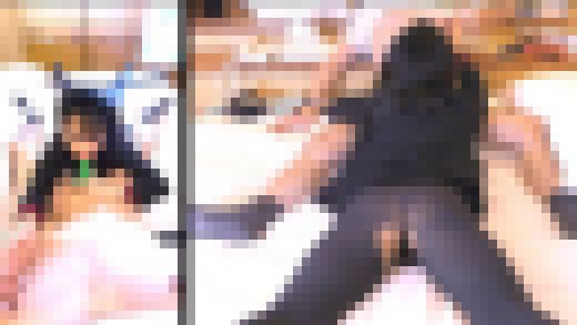 【グレータイツ★No.1ブーティ美女】【手枷足枷】【唾液ドロドロ手コキ×フェラ】タイツ美女の足指を舐めつくす！かなこ25才後編　サンプル画像2