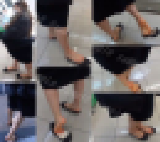 【フルHD動画】コンビニ店内パンプスの踵踏み歩き２　サンプル画像1