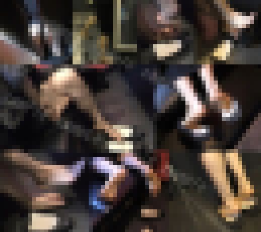 【フルHD動画】カラオケ中ＯＬのパンプス踵踏み３　サンプル画像1