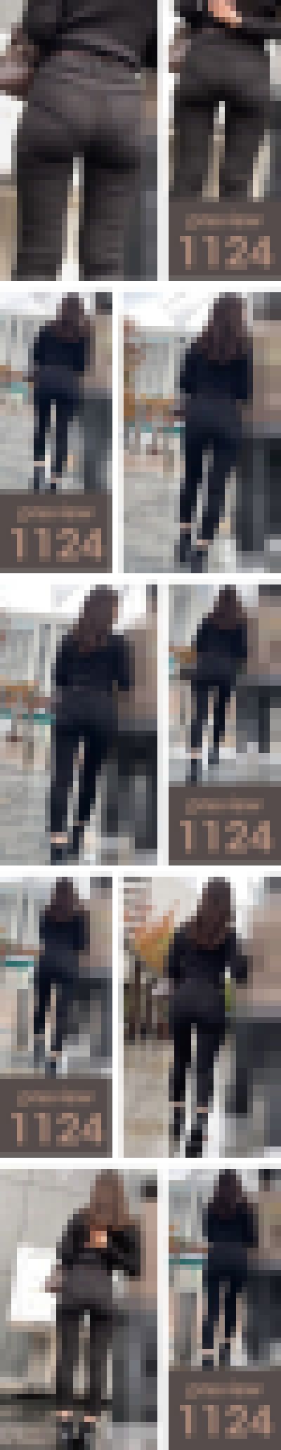 【1124】ああ…その極尻を3Dスキャンして3Dプリンターで出力したい!ピチピチ黒スキニーパンツ女子 サンプル画像1